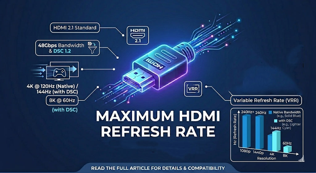 Maximum HDMI Refresh Rate Explained (2026 Guide)