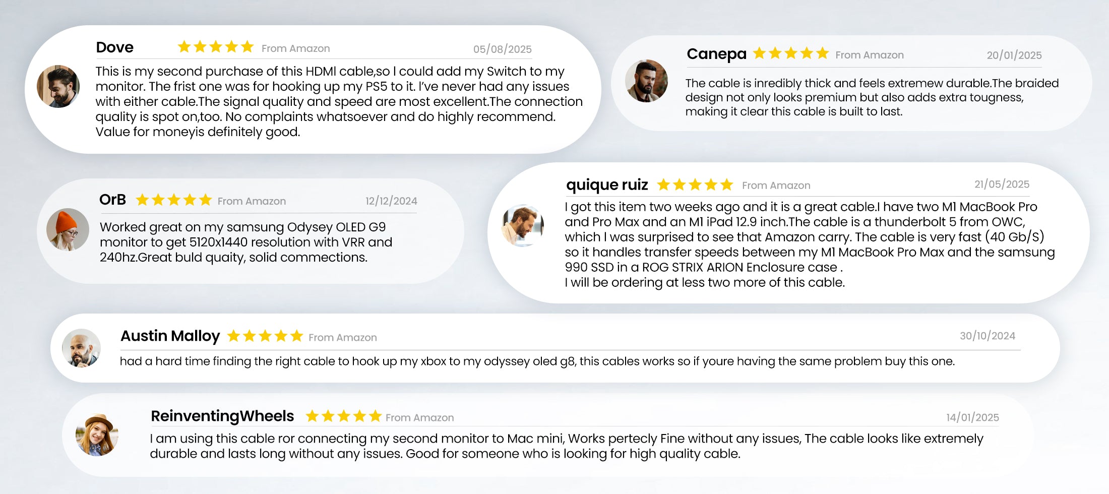 Review of Amazon Users for Silkland cables-2