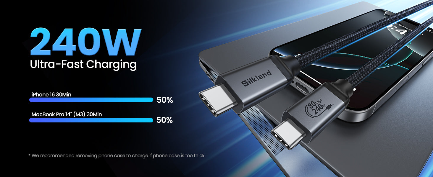silkland t4 80 240w ultra fast charging
