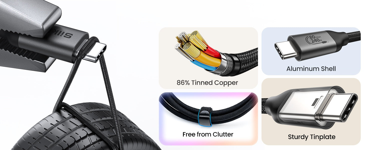 the quality of silkland USB4 cables is excellent