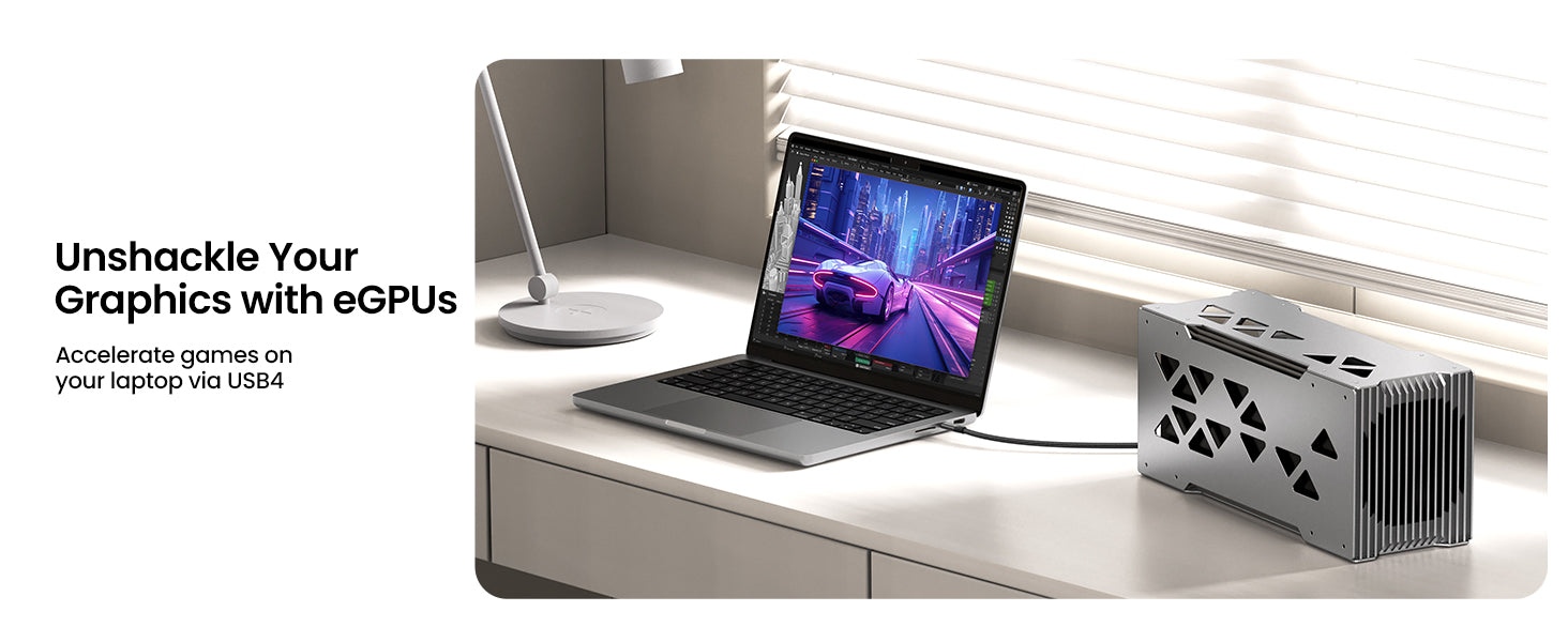You can accelerate games on your laptop via silkland USB4 cable connectivity.