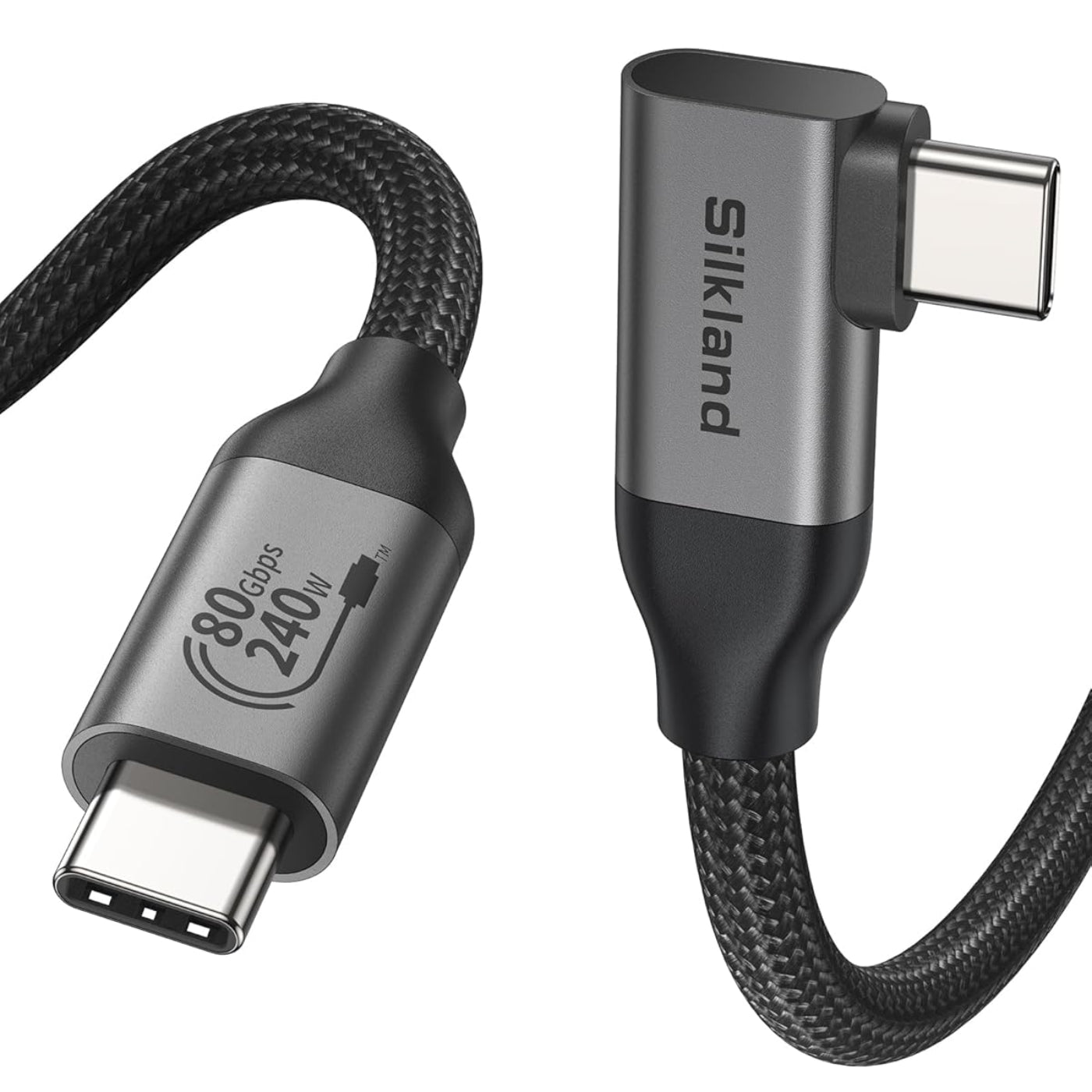 Silkland USB4 Right Angle Cable 80Gbps