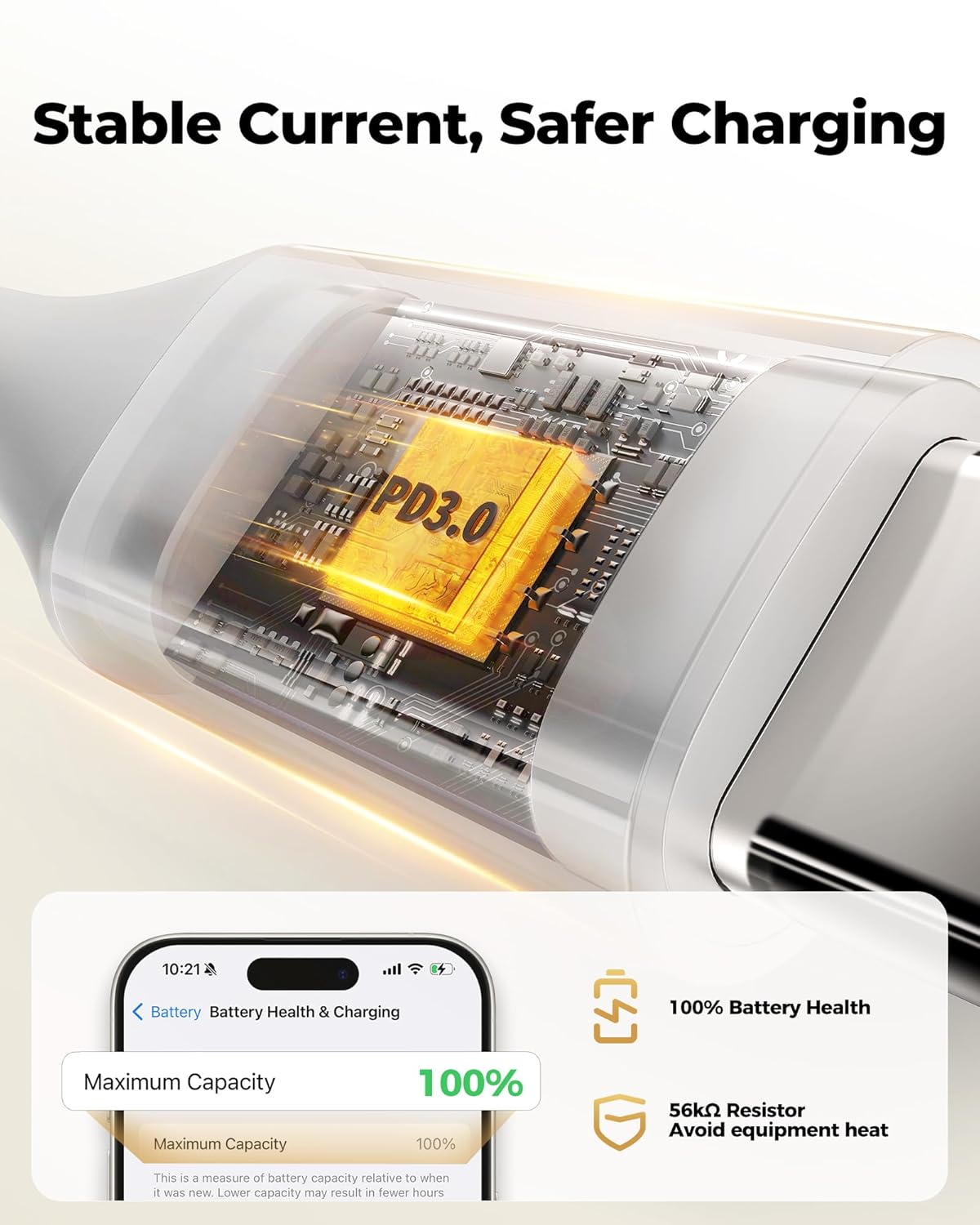 high quality of silkland usb-c 60w charging cable