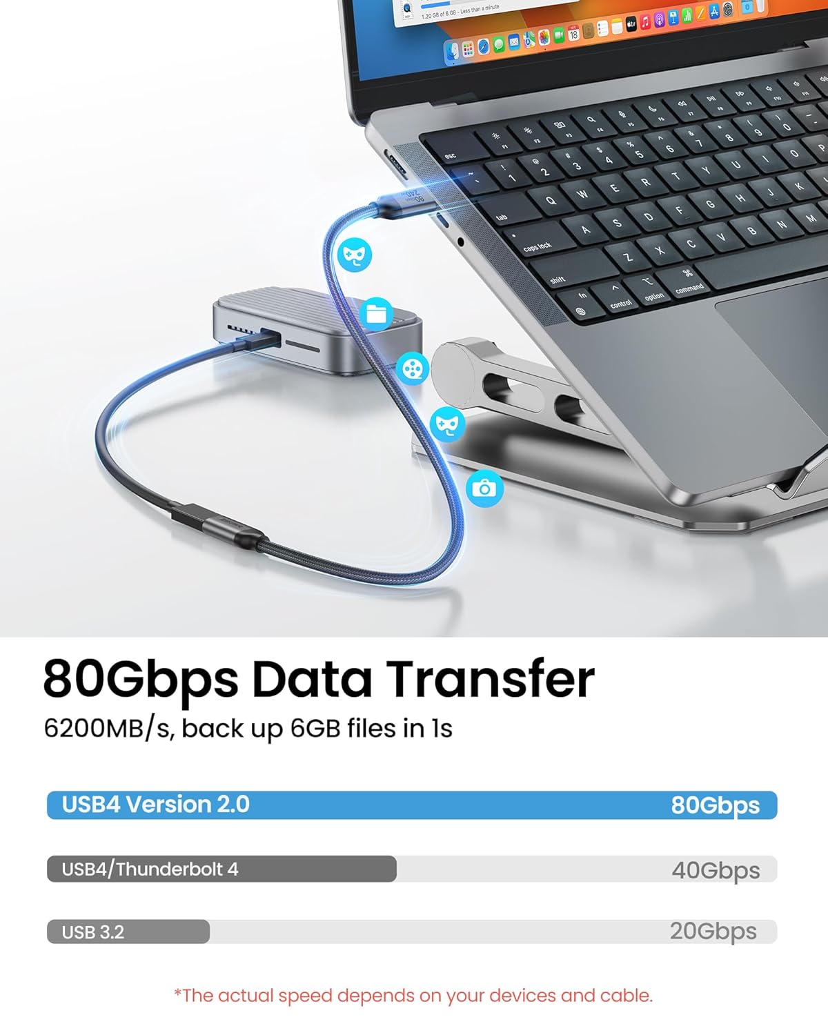 u4 extension cable support 80Gbps Data Transfer