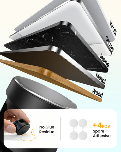 Snap-Lock Cable Clips with 360° Rotatable Holder