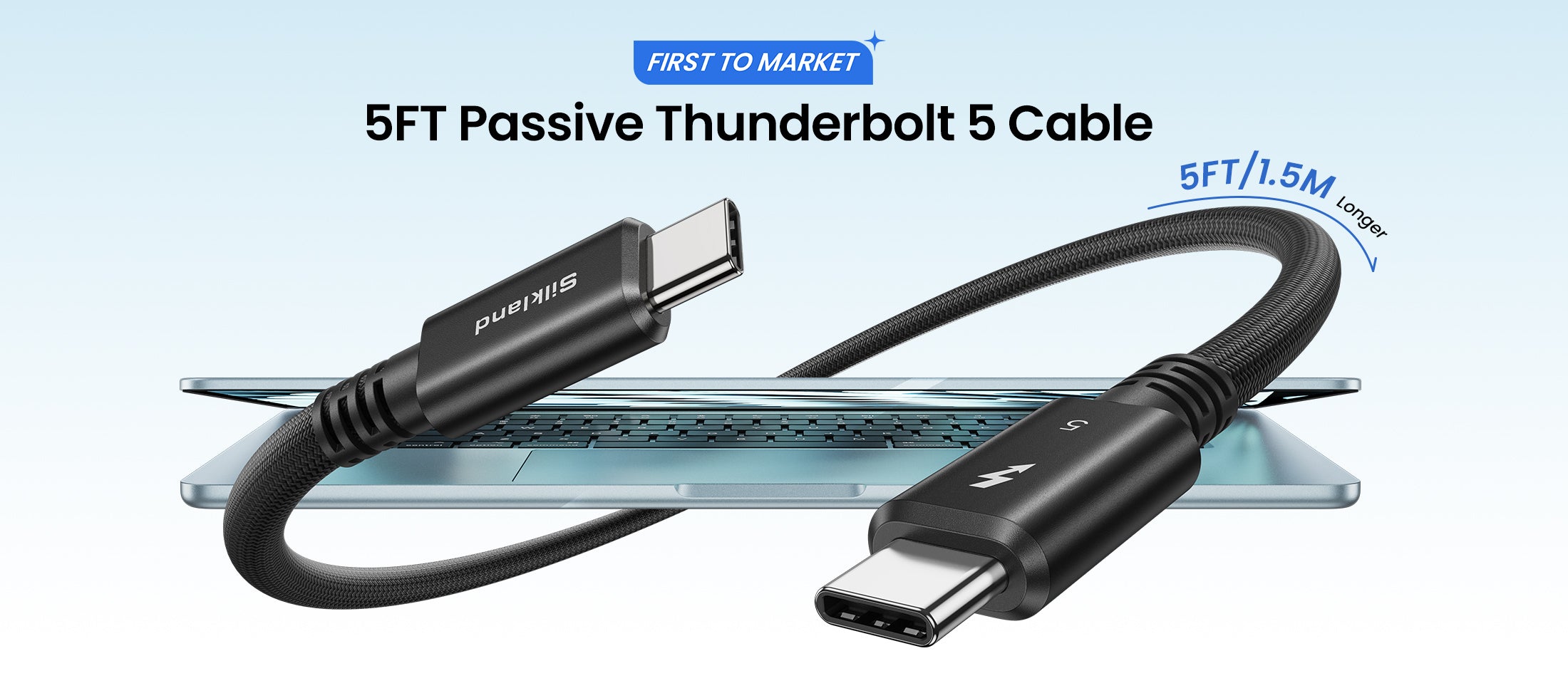 Silkland World's First 5FT Passive Thunderbolt 5 Cable