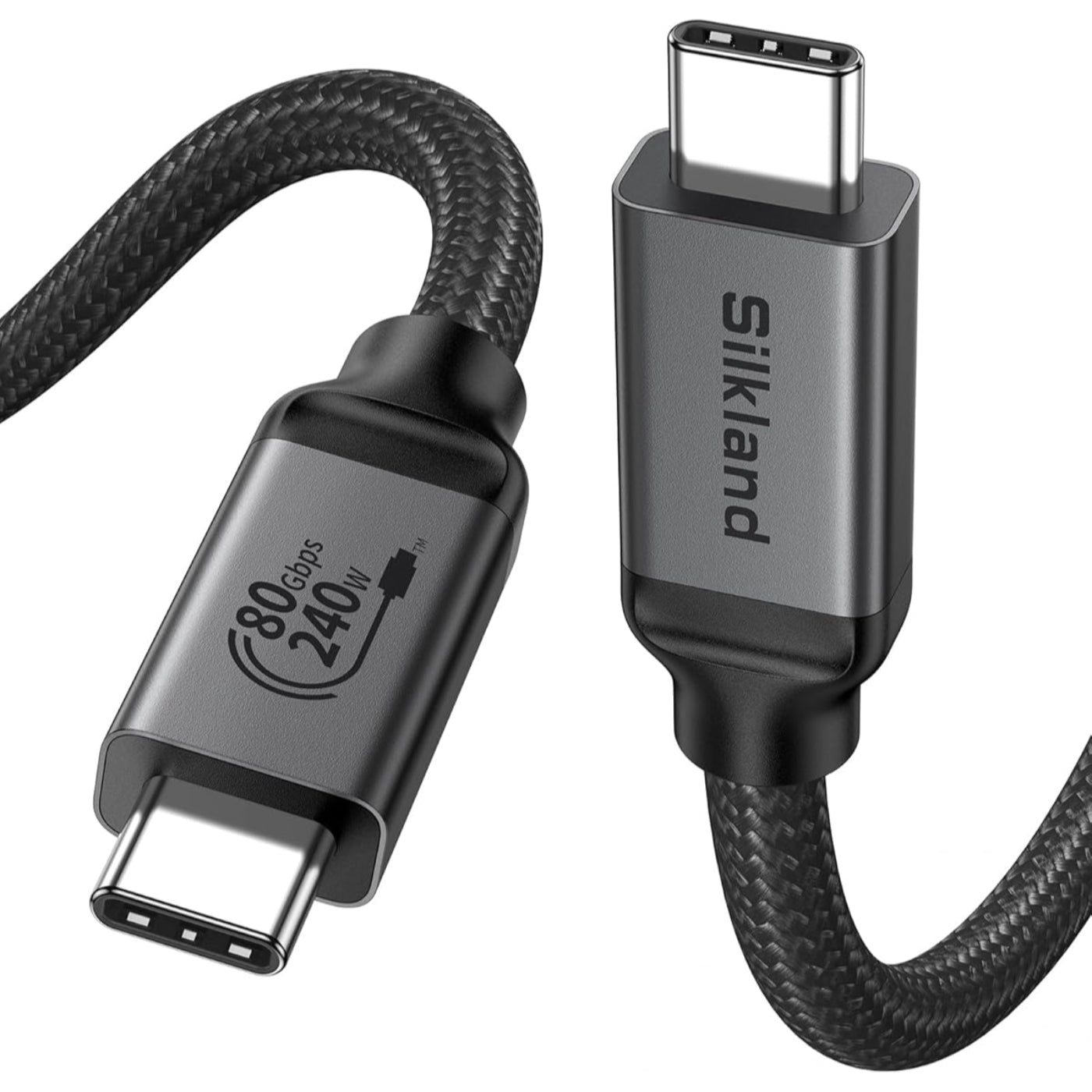 Silkland USB4 80Gbps Cable - Rectangular Shell