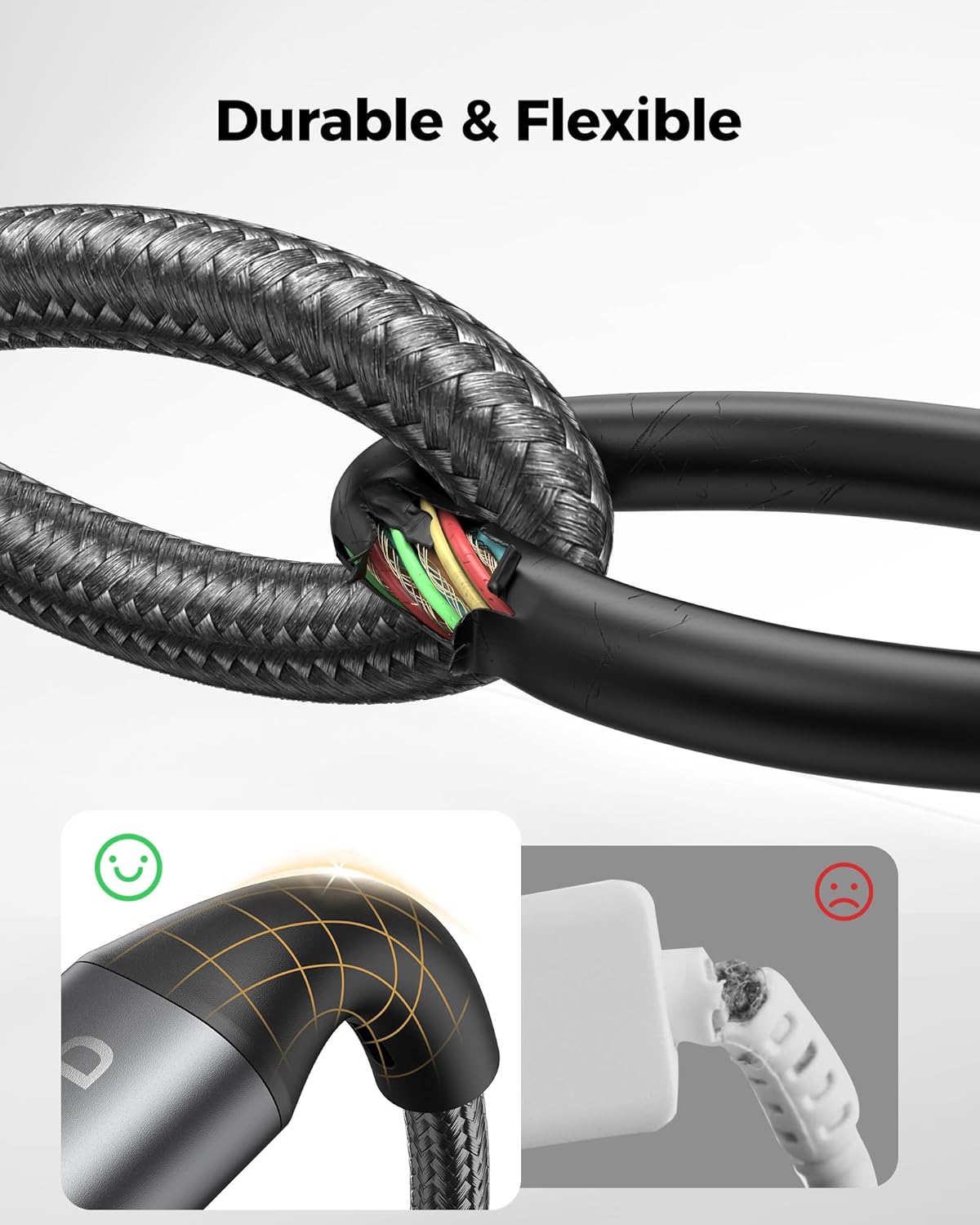 usb-c 60w cables -durable and flexible