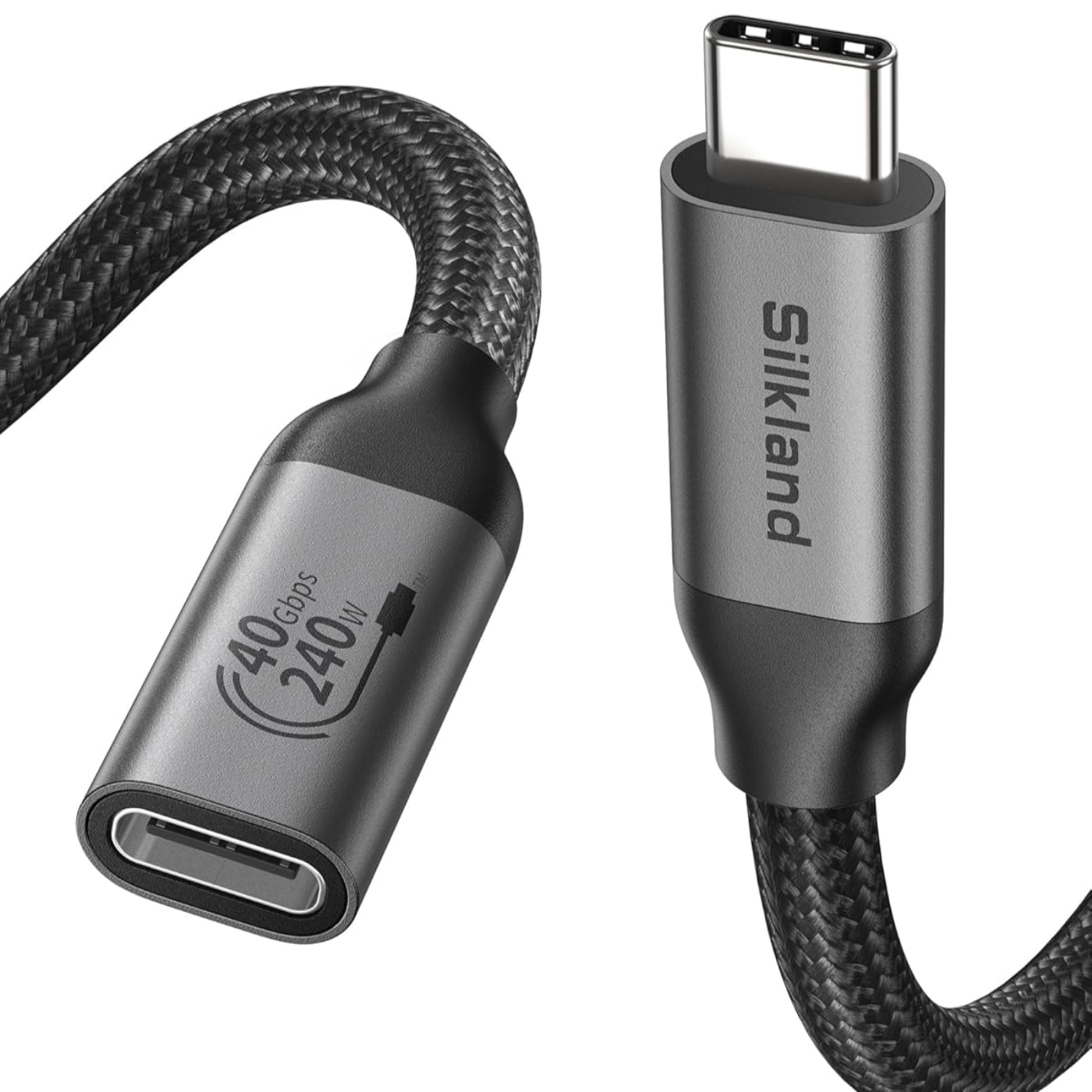 Silkland USB C Extension Cable -40Gbps/240W/8K