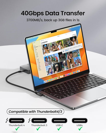 u4 right angle cable support 40gbps data transfer