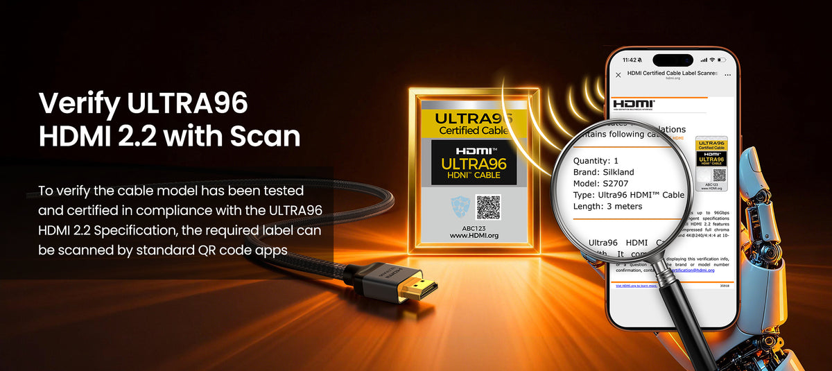Verify Ultra96 HDMI2.2-3m with Scan